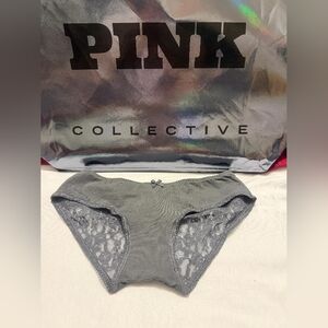 PINK Victoria's Secret Charcoal Lace Panties